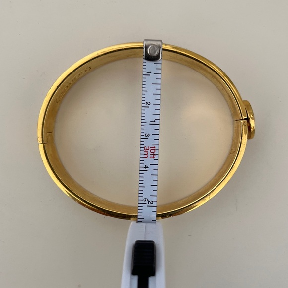Coach Gold and Cream Floral Bangle - Picture 6 of 7